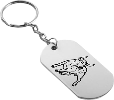 Akyol - stier Sleutelhanger - Stier - degene met stier als sterrenbeeld - stier - sterrenbeeld - horoscoop - 2,5 x 2,5 CM