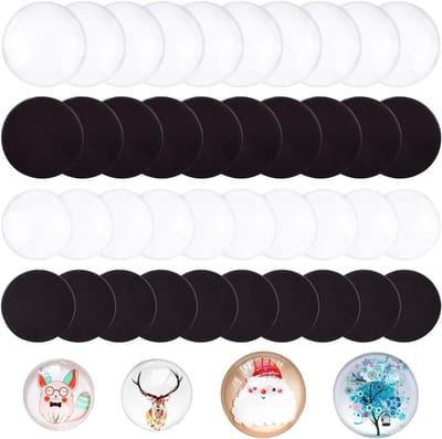 48 Stuks 3D Magneten voor de Koelkast, Decoratieve Magneten voor Foto's, Whiteboards en Kantoorkasten, Sterke Magnetische Decoratie van Glas en Kristal