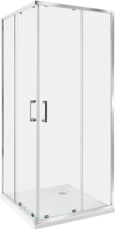 TELA - Douchecabine - Zilver - 80 x 80 x 185 cm - Veiligheidsglas