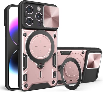 Hoesje geschikt voor Apple iPhone 16 Pro Max - Techsuit CamGuard Pro Back Cover - Roségoud