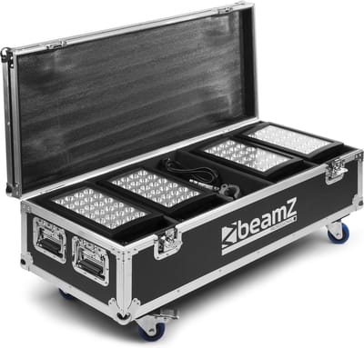 Flightcase FL4 van BeamZ voor 4x Star-Color 240 of 4x Star-Color 360 LED wash effecten
