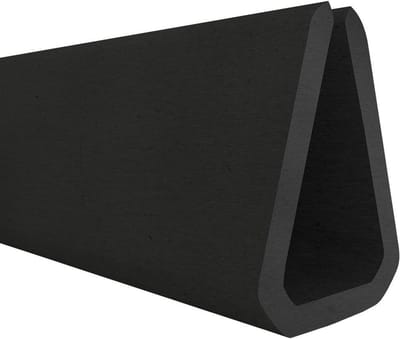 STEIGNER Rubberen afdichting randbeschermingsprofiel S-1087 ZWART 9x15mm rubberen profiel, 10 meter, fittingsprofiel randbescherming Keder Kederband U-profiel