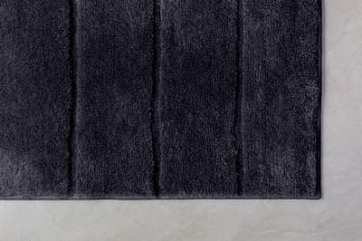 Casilin Badmat Antislip 70x120cm Ray - Waterabsorberende Badkamermat - Wasbaar en Sneldrogend - Voor Douche en Bad - Hoogpolig - Acryl - Rechthoek - Grijs, Donkergrijs