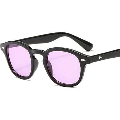 Modieuze retro Johnny Depp Stijl Ronde Zonnebril Helder Transparante Oceaan Lens Zonnebril Man Vrouw Designer Oculos De Sol Other