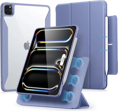 ESR Hoes Geschikt voor iPad Pro 11 (2024/2025) - Rebound Hybrid 360 - Book Case - Sleep/Wake - Paars