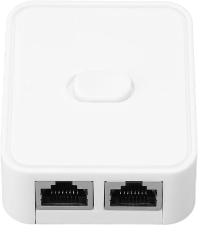 Netwerk Switch - Ethernet Splitter - Netwerk Uitbreiden - Gigabit Snelheid - 2 Poorten - Wit