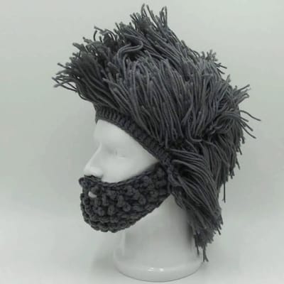 Hoorn Muts - Gebreide Beanie voor Winter & Skiën - Grappige Schedelkap - Warme Muts voor Mannen en Vrouwen - Unieke Winteraccessoires