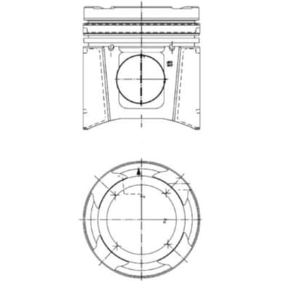 Zuigeronderdelenset met cilindervoering KOLBENSCHMIDT 99 697 960
