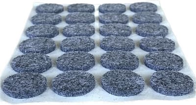 FSW-Products - Zelfklevend meubelvilt Grijs – 24 Stuks - 2cm dia - Antikras Vilt - Zelfklevende Vilt - Stoelpoot Beschermers - Vloer beschermer - Viltjes stoelpoten – Anti kras vilt – Bescherm Vilt – Meubelonderzetter - Stoel onderzetter