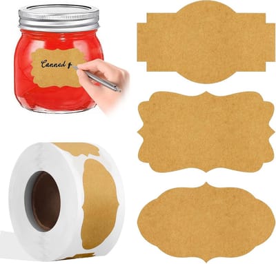 Pakket van 300 Sterke Label Stickers voor Geschenken, Zelfklevende Stickers voor Inpakken