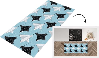 Keukenloper - Loper keuken - Rog - Patronen - Dieren - 120x50 cm - Keukenloper vinyl