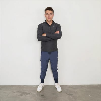 YV SPORT Longsleeve Cuzco - Heren - Korte rits - Premium kwaliteit - Ademend - Verkoelend en warmhoudend - Sneldrogend - Comfortabel en zacht - Fitness en sport longsleeve - Sportshirt heren - Donkergrijs - Maat S