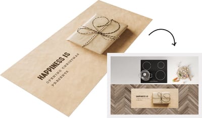 Keukenloper - Loper keuken - Kerst - Cadeau - Quote - 120x50 cm - Keukenloper vinyl
