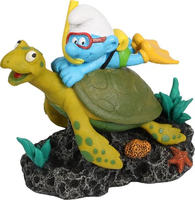 Aqua della smurfen onderwater schildpad 12,9x7,5x12cm meerkleurig