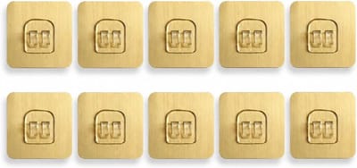 10 Stuks Zelfklevende Haakjes voor Wandbevestiging - Herbruikbare, Waterdichte en Sterke Haakjes voor Badkamer en Keuken
