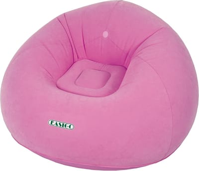 Comfortabele Roze Opblaasbare Loungestoel voor Binnen