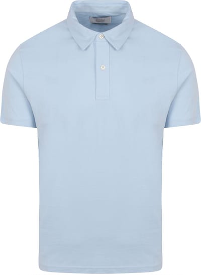 King Essentials The James Poloshirt Lichtblauw - Maat XXL - Heren - Polo shirt Heren met Korte mouw