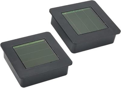 Zonne-Licht Vervanging - Solar Lamp Top - Tuinverlichting Repareren - Amorf Zonnepaneel - 7.1 cm - Zwart