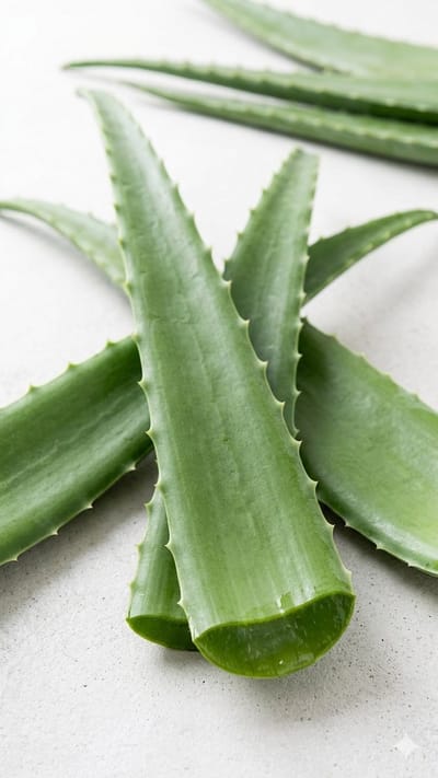 Naturinda Verse Aloë Vera Bladeren - 2 Stuk - Hoogwaardige Kwaliteit - Direct van de Teler - Ideaal voor Huidverzorging, Smoothies en DIY Cosmetica - Natuurlijk en Vers Verpakt Met Kajal Sticker