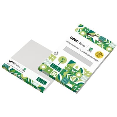 UPM sticky notes - transparant - 75x75mm - 50 vel - memoblok - zelfklevend - IN-5654-00