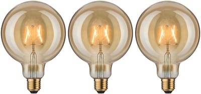 1879 Filament 230 V LED Globe G125 E27 3x170lm 3x2,7W 1700K Goud