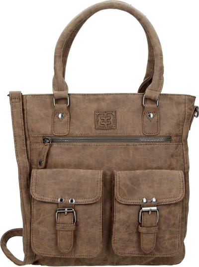 Enrico Benetti Omhang Hand & Schoudertas Jura Bruin Handig Formaat Trendy Tas