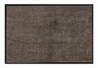 MD Entree - Deurmat - Schoonloopmat - Soft&Clean - 40 x 60 cm - Taupe - Vloerkleed - Met antislip - Machine wasbaar - Vocht absorberend - Hoge dichtheid 600gr/m2