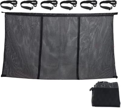 Opbergnet Zwembad - Opbergtas Organizer - Zwembadspullen Opbergen - Anti-doorzakken Ontwerp - 145x84cm - Grijs