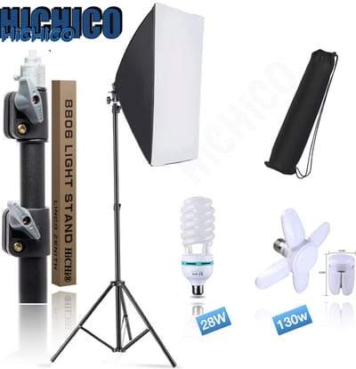 HiCHiCO® Softbox - Studiofotografie – Studiolamp – Camera Licht – Softbox Studiolamp – Fotografie – Fotolamp - Foto Studio Verlichting - Studioflitsers