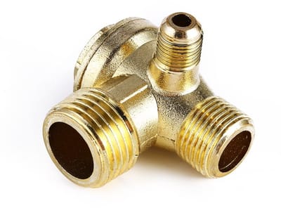Dailygoody - Zinklegering Terugslagklep 90 Graden - Eenrichtingsafvoerklep - Eenvoudig te installeren - 1/2 en 3/8 inch draad - Duurzaam materiaal - G..