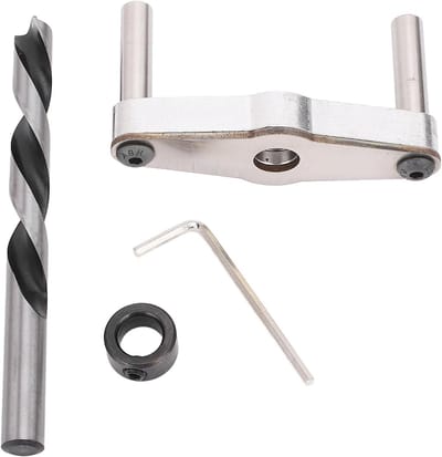 Deuvelmalset - Houtverbinding Mal - Houtbewerking Projecten - Zelfcentrerend Ontwerp - 8 mm - Zilver
