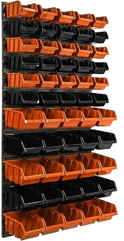 Opslagsysteem Wandrek 55 Stuks - 58 x 117 cm - Extra Sterk en Uitbreidbaar