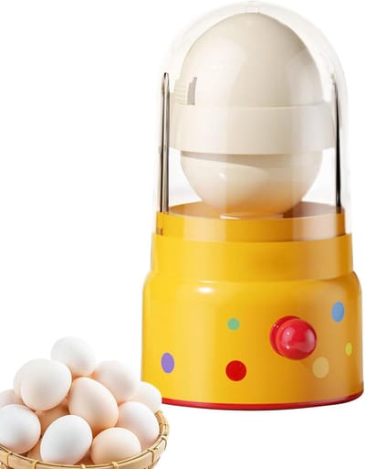 Eimixer - Keuken Gadget - Eieren Mengen - Schil-Intact Combinatie - 15.5 x 8 cm - Geel