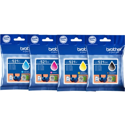Brother LC-521 Cartridge Combo Pack