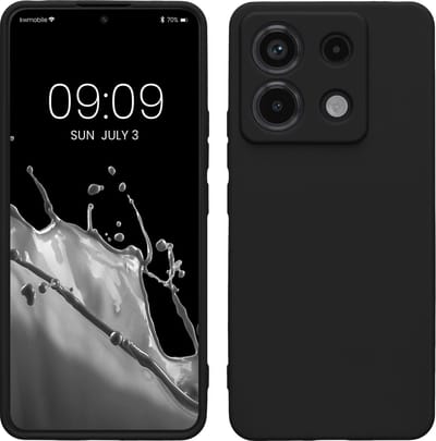 kwmobile telefoonhoesje geschikt voor Xiaomi Redmi Note 13 Pro 5G / Poco X6 5G - Hoesje voor smartphone - Precisie camera uitsnede - In mat zwart