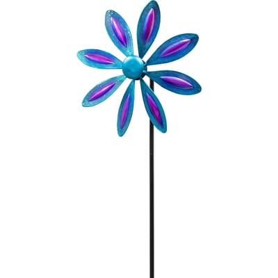 Windvanger HQ Metal Wind Spinner: Single Flower 110242 Multikleur 24 x 70 cm