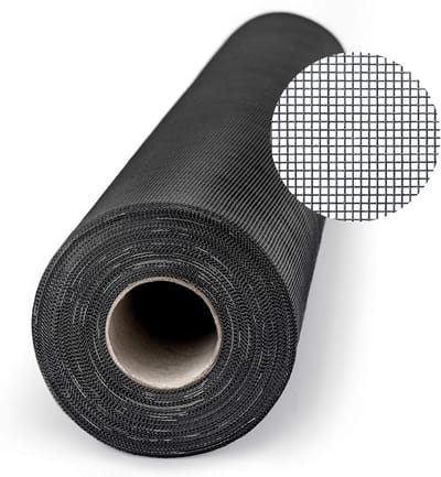 Insectenwerend gaas - Vliegengaas rol - Buiten houden insecten - UV-bestendig glasvezel - 1200 mm breed - Zwart