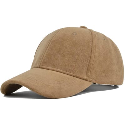 Casquette de baseball rétro en daim solide pour hommes et femmes, chapeau de style hip-hop, ajustable, en fausse fourrure, avec visière pare-soleil, collection printemps-automne kaki