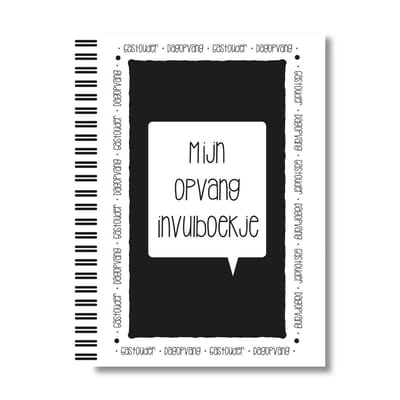 Opvang invulboekje | Lettertijd | A5-formaat