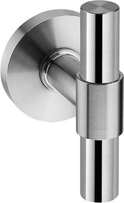 Deurknop JNF IN.00.173 Stout T-model RVS, vast op rozet.
