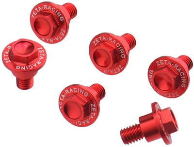 Zeta Gasgas/husqvarna/ktm Ze88-9502 Schroefset Voor Vorkbescherming 6 Eenheden Goud