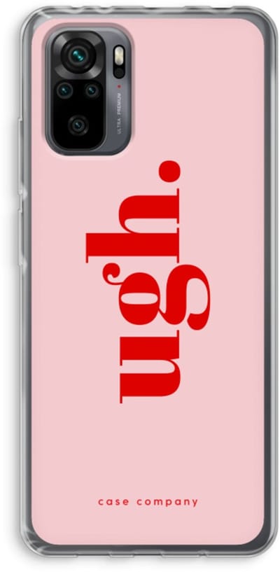 Case Company® - Hoesje geschikt voor Xiaomi Redmi Note 10 Pro hoesje - Ugh - Soft Cover Telefoonhoesje - Bescherming aan alle Kanten en Schermrand