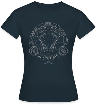 Harry Potter Zwadderich Lineart T-Shirt Dames