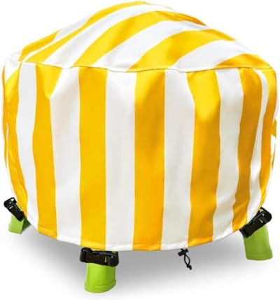 Picknicktafelhoes - Afdekking Watertafel - Kinderen Spelen - Elastische Zoom - Rond - Geel