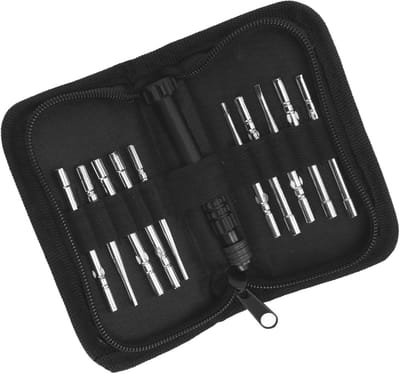 Carburateur Gereedschap Set - Afstel Schroevers - Motoronderhoud - 11 Delig Inclusief Adapter - 10 Schroevendraaiers - Zilver