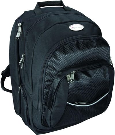 Duurzame Zwarte Laptoptas voor 17 Inch Notebook met Regenbescherming