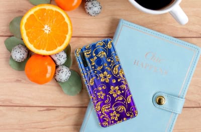 Honor 20 Lite TPU Case Gouden Bloemen