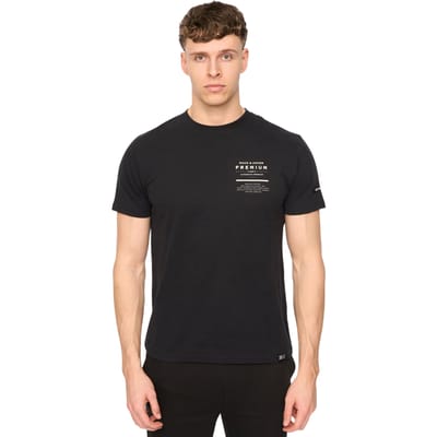 Duck and Cover Heren Rayland Katoenen T-Shirt (Zwart)