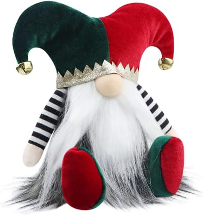 Handgemaakte kerstgnomes decoraties voor thuis, keuken en boerderij - Pluche clown gnomes voor feestelijke versiering en cadeau ideeën