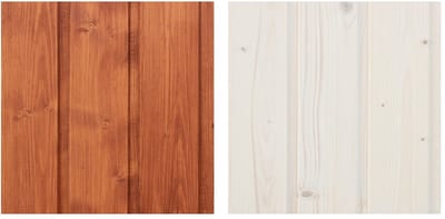 Timbela DKMT01-MAHOGANY/WHITE - Houtimpregneringsset voor binnen- en buitendecoratie: 5L wit + 5L mahonie impregneermiddel + GRATIS borstelset